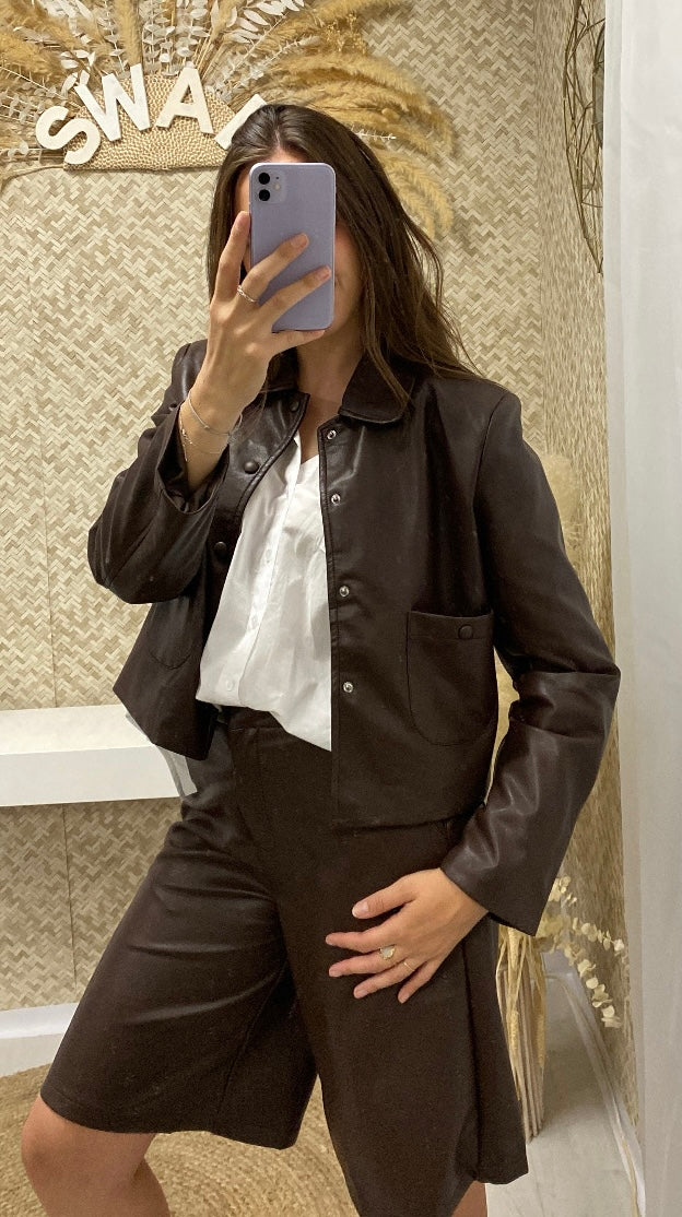 Veste Simili cuir Marion