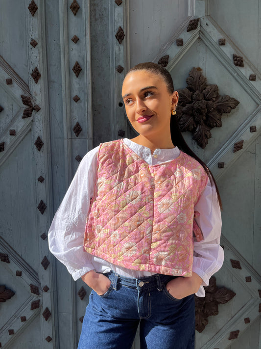 Plastron Rosas