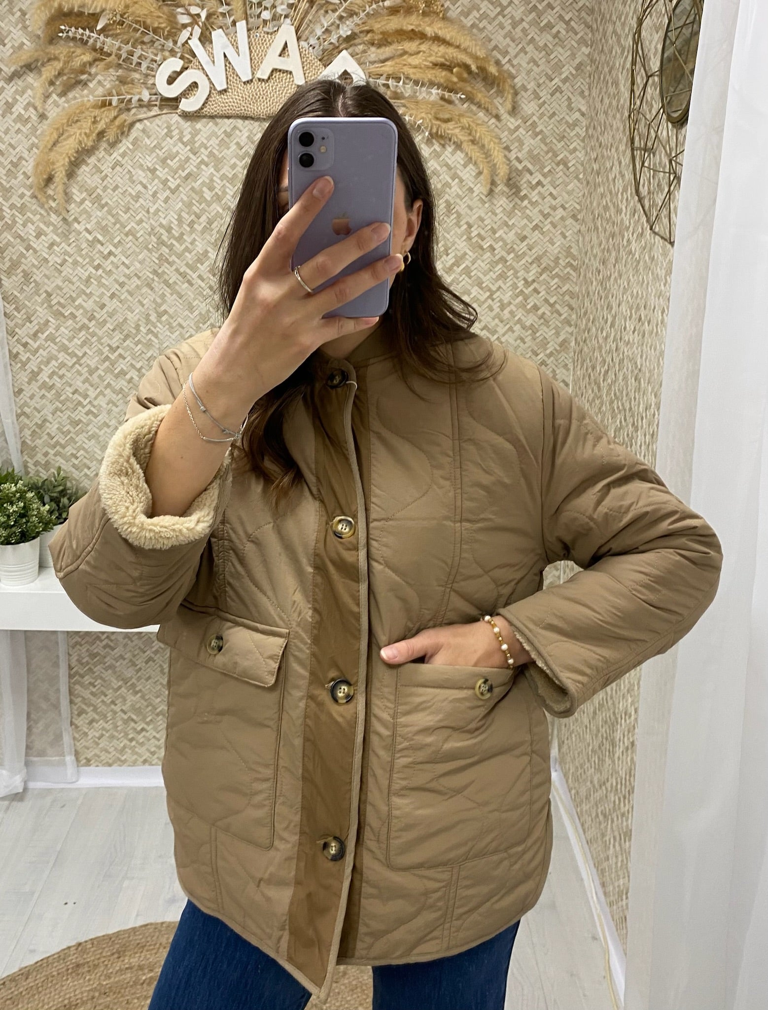 Veste matelassée réversible Elodie