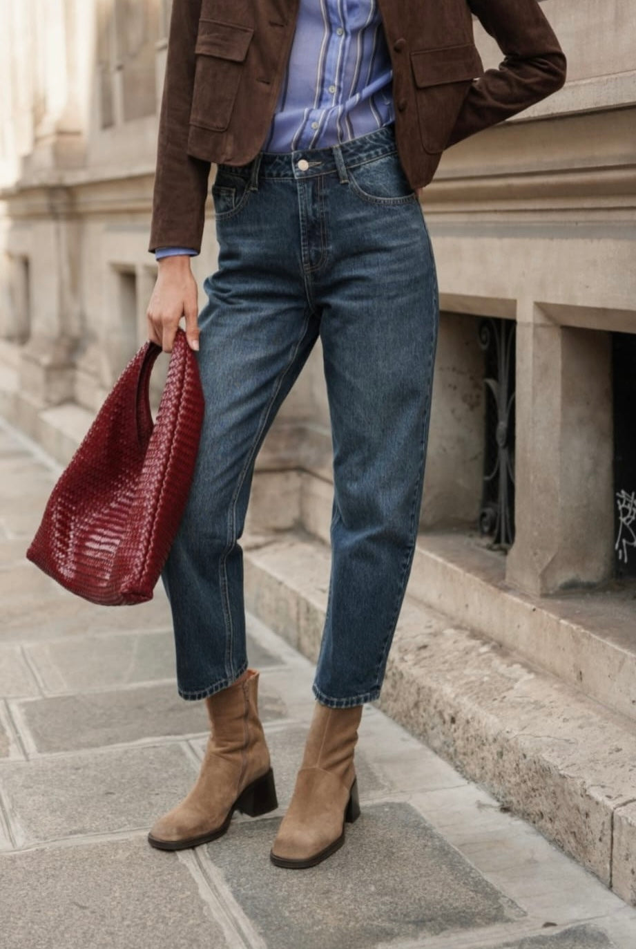 Jean Boy- Denim bleu foncé