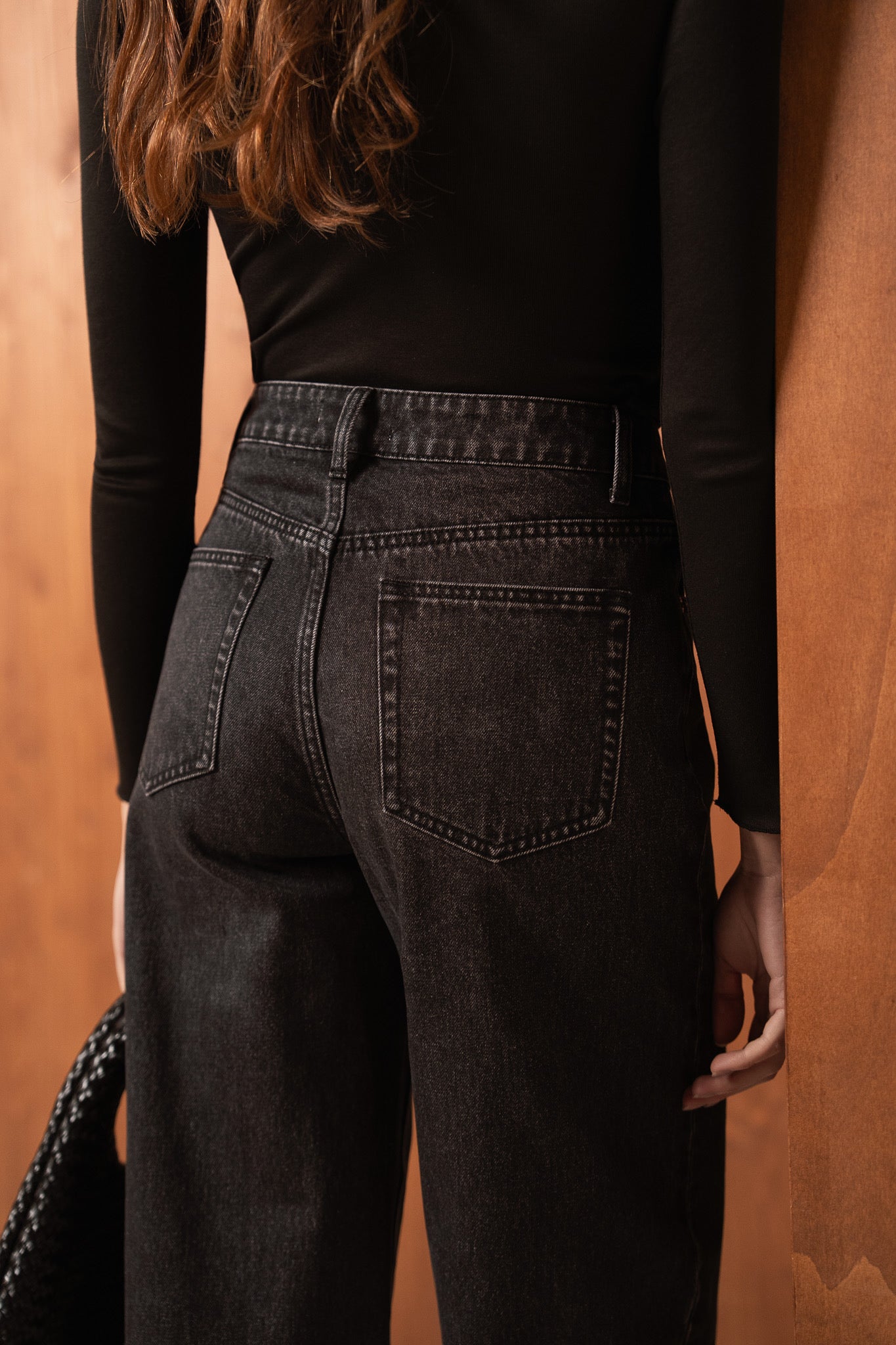 Jean Bony Barrel- Denim gris foncé