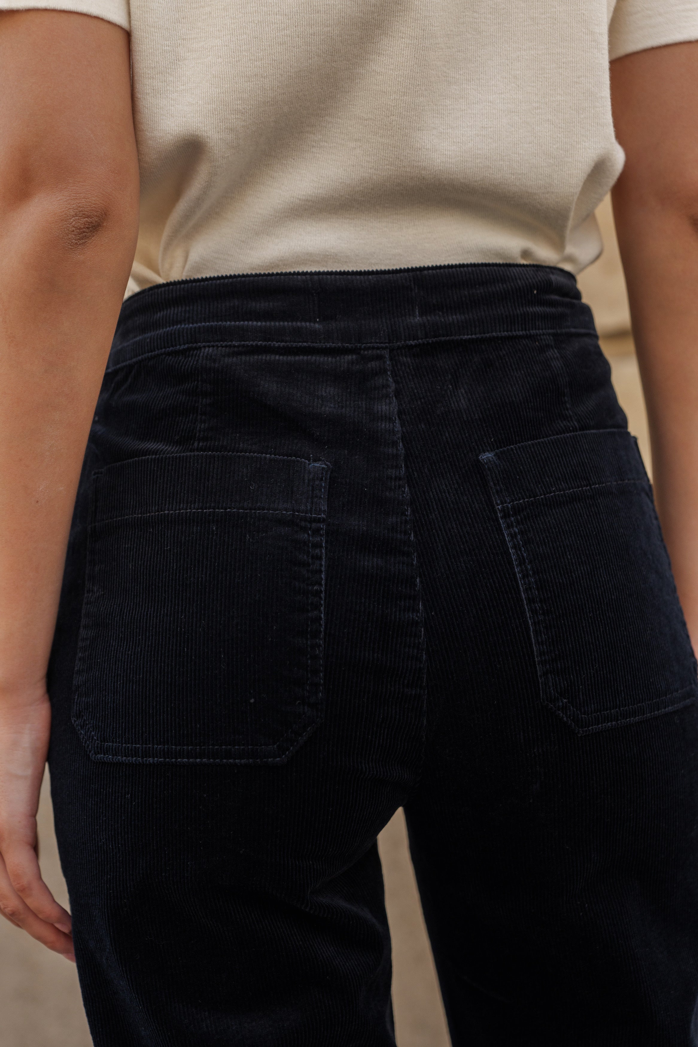 Pantalon Victorine- velours noir