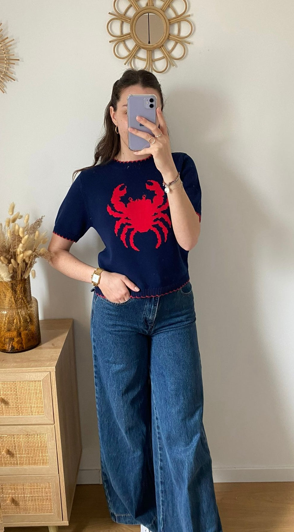 Pull manches courtes Iris