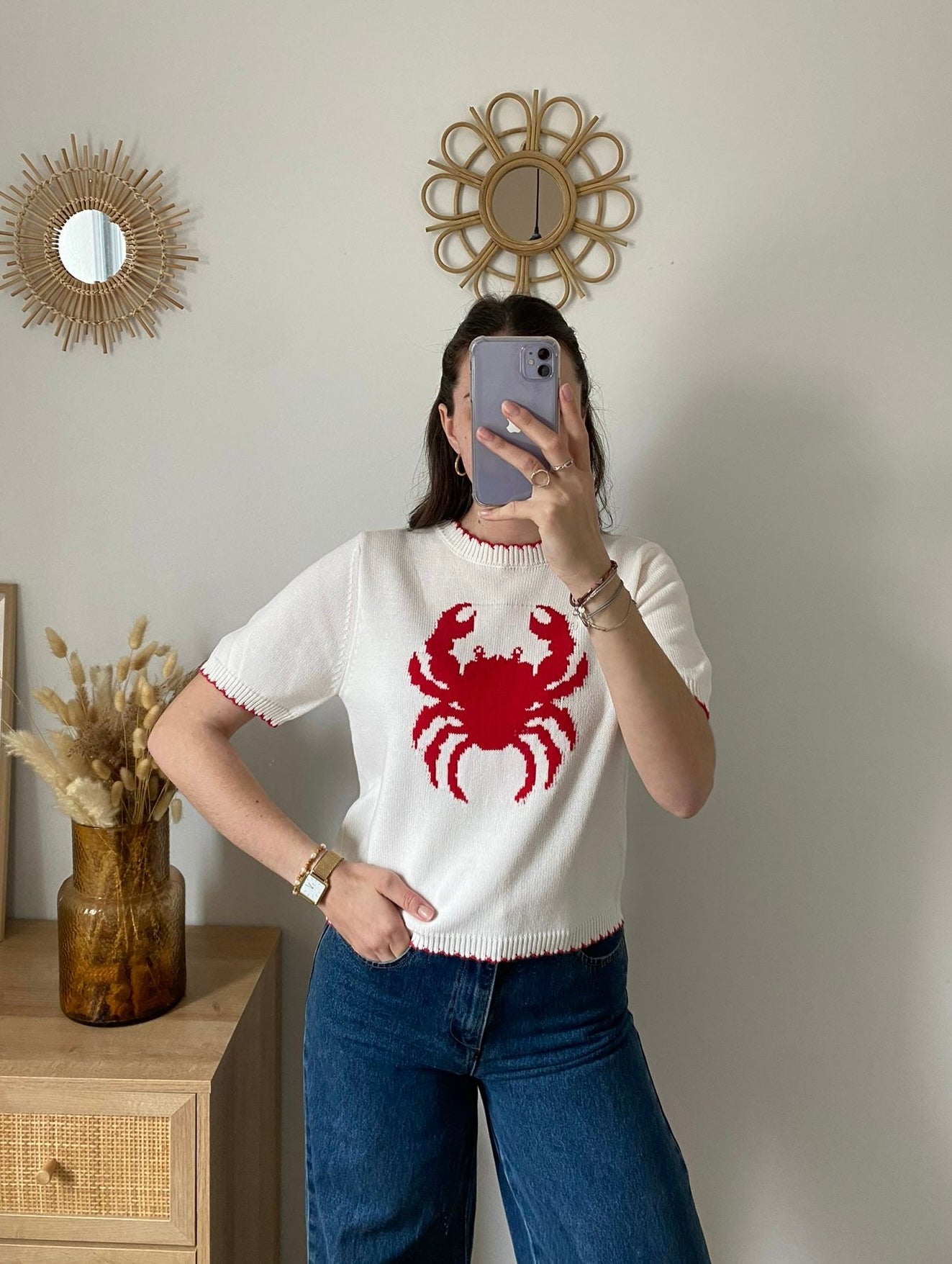 Pull manches courtes Iris