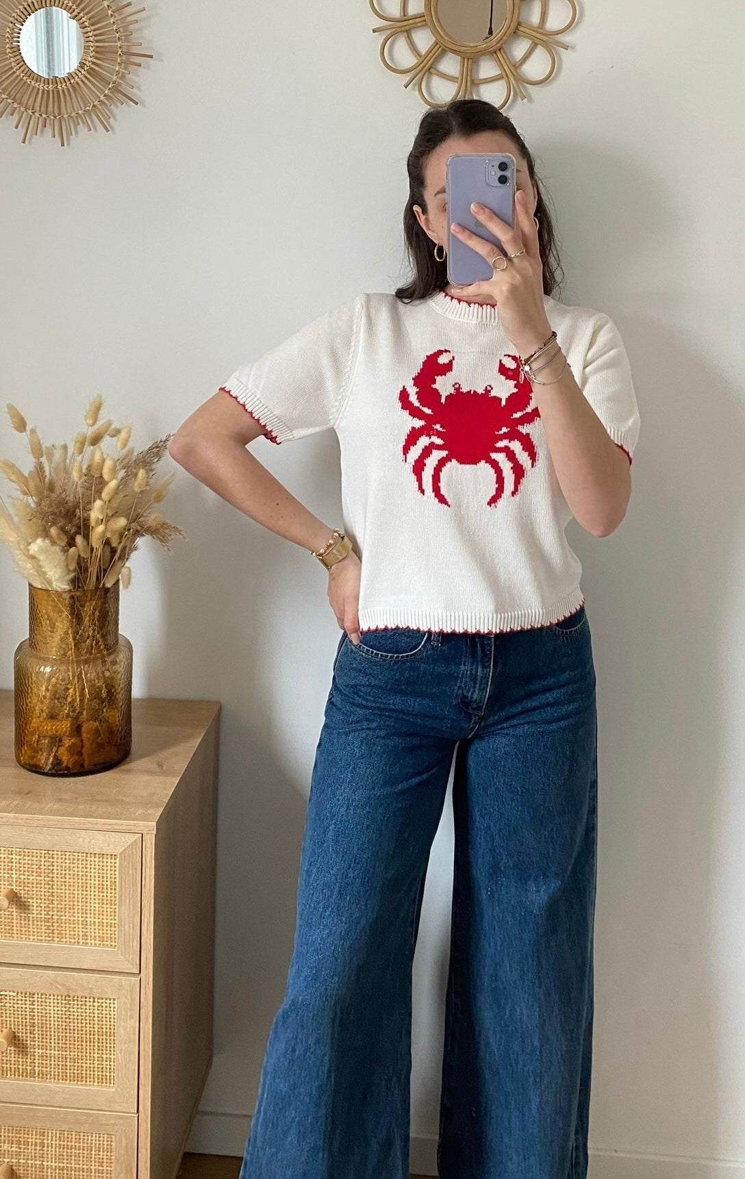 Pull manches courtes Iris