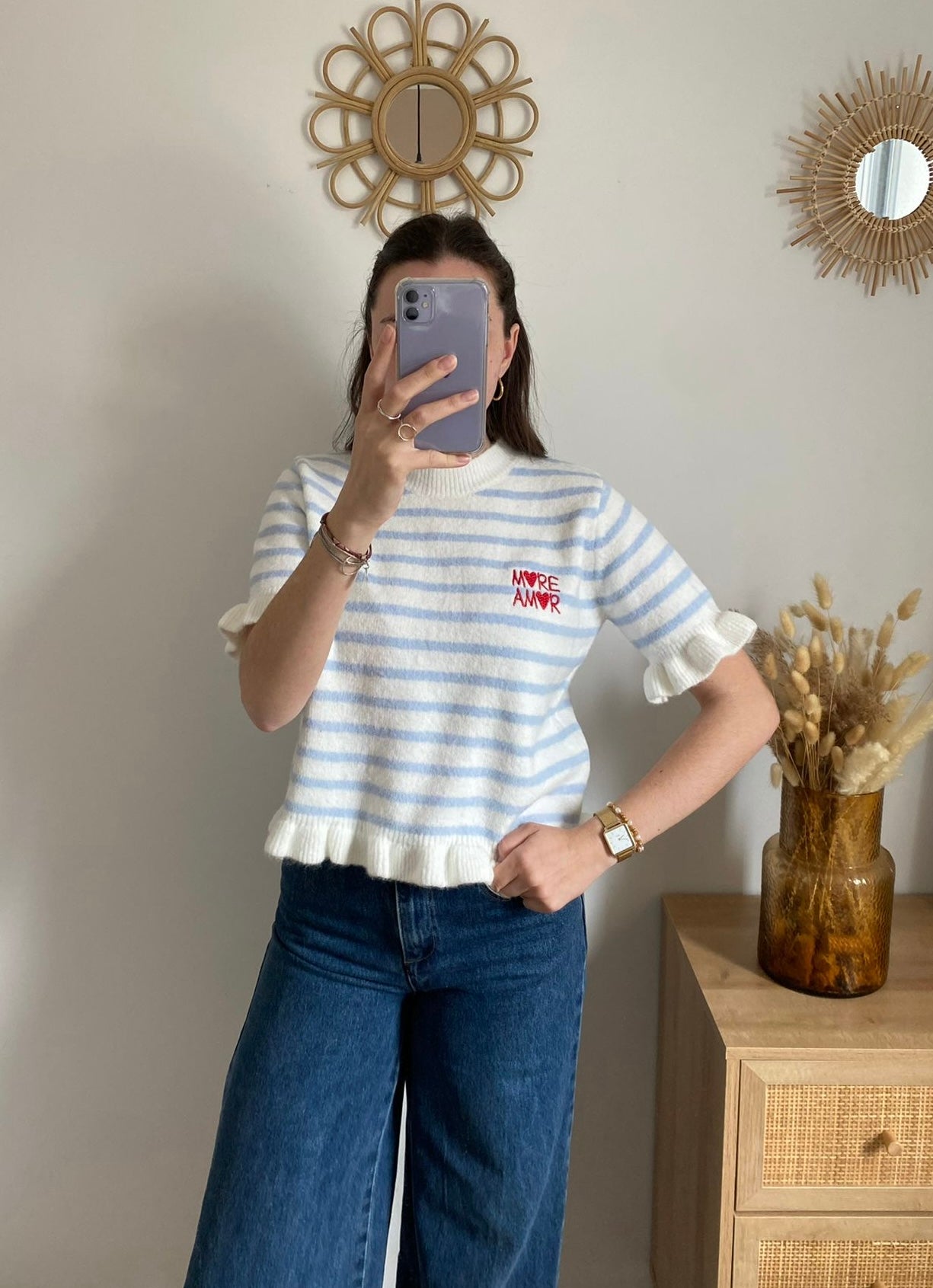 Pull manches courtes Edwige