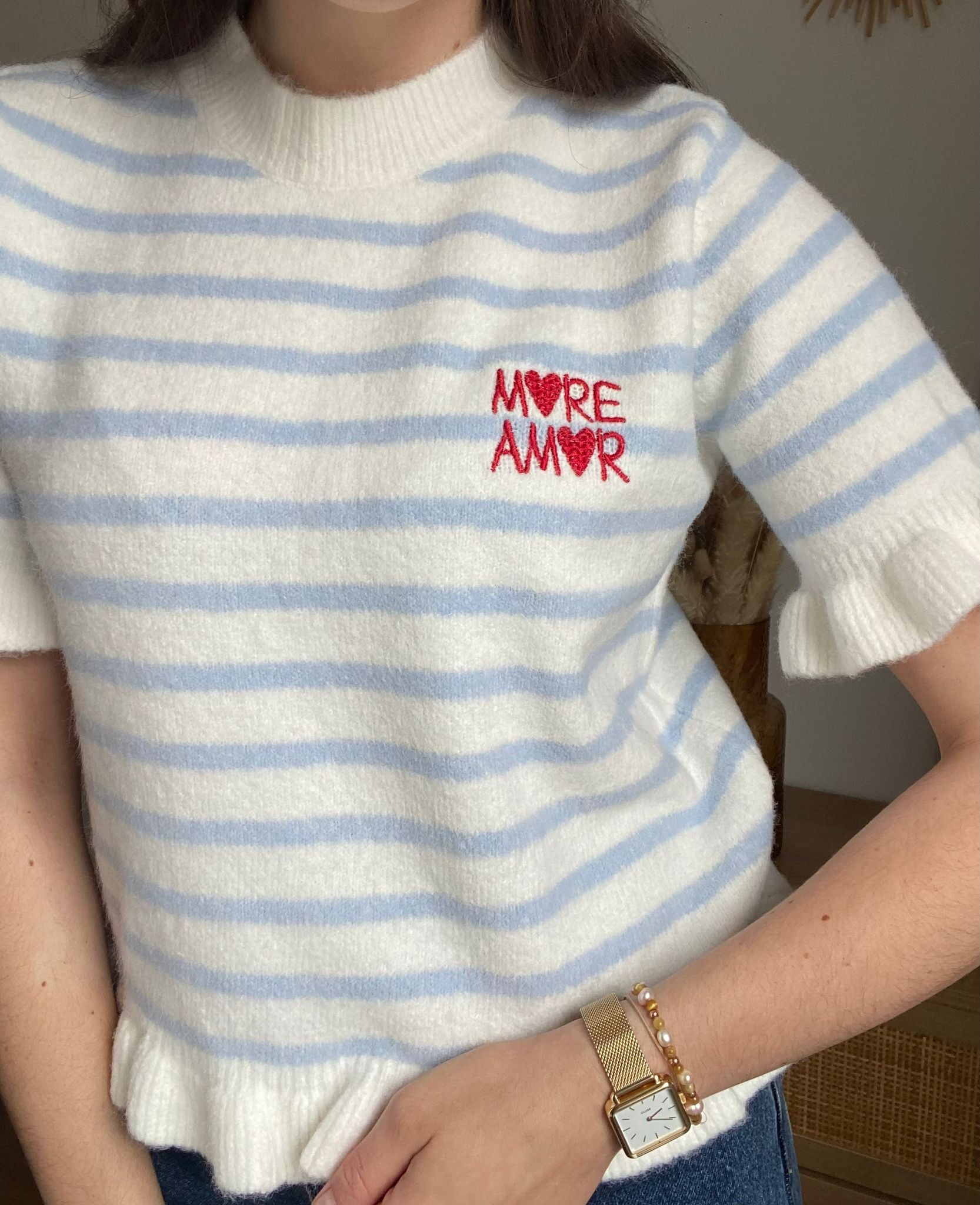 Pull manches courtes Edwige