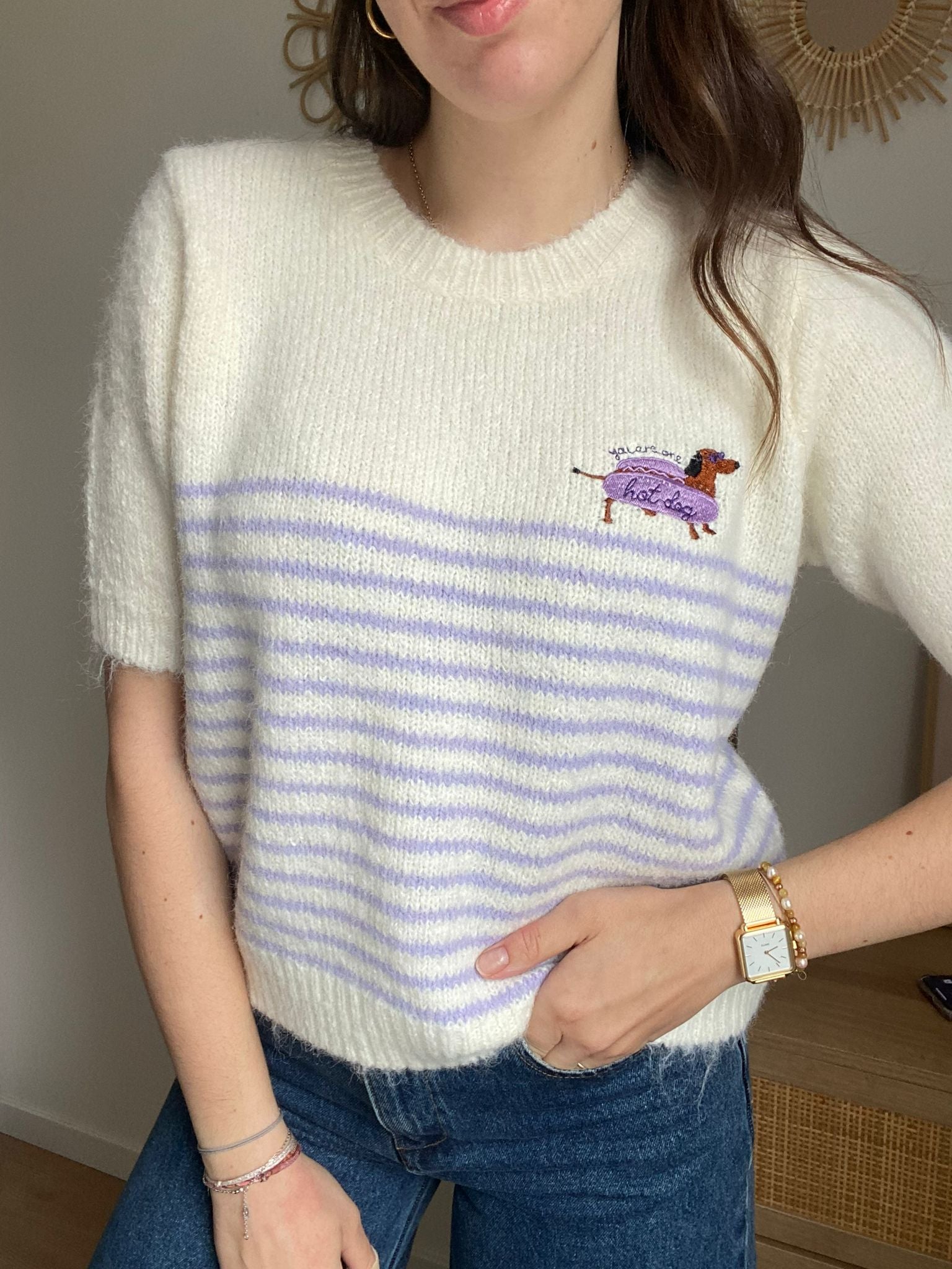 Pull manches courtes Lise