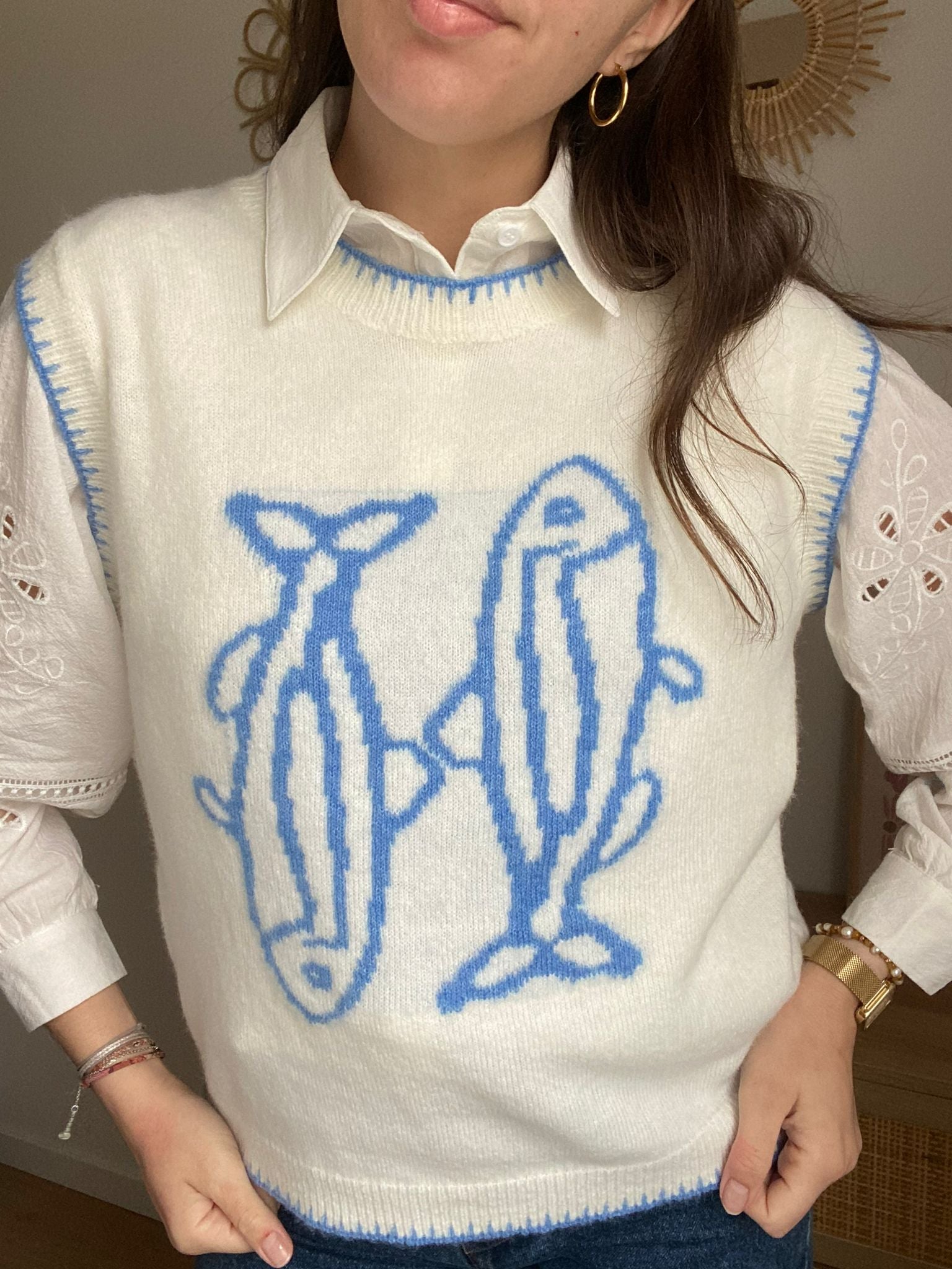 Pull sans manches Virginie