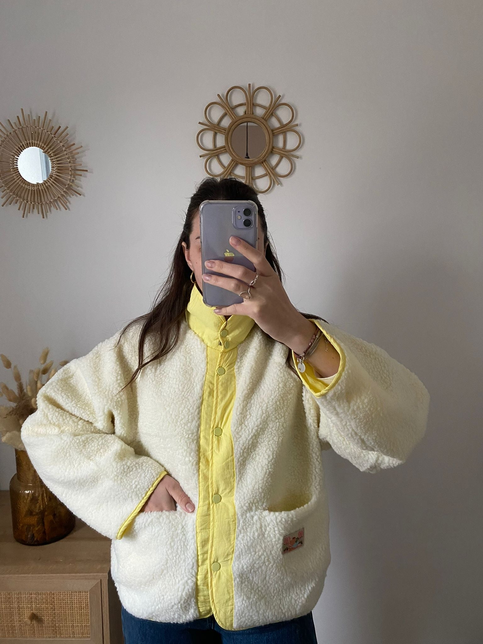 Veste polaire réversible Lou