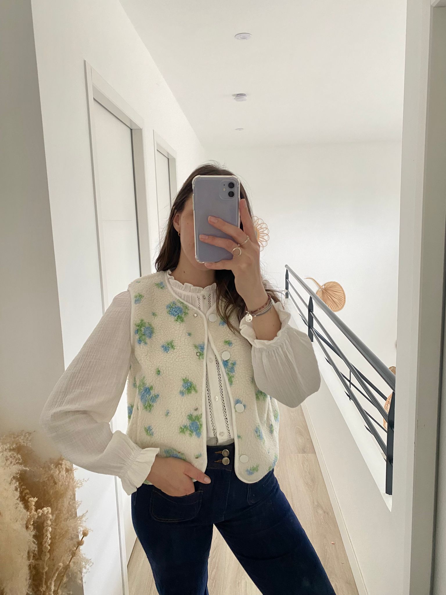 Polaire sans manches Rose