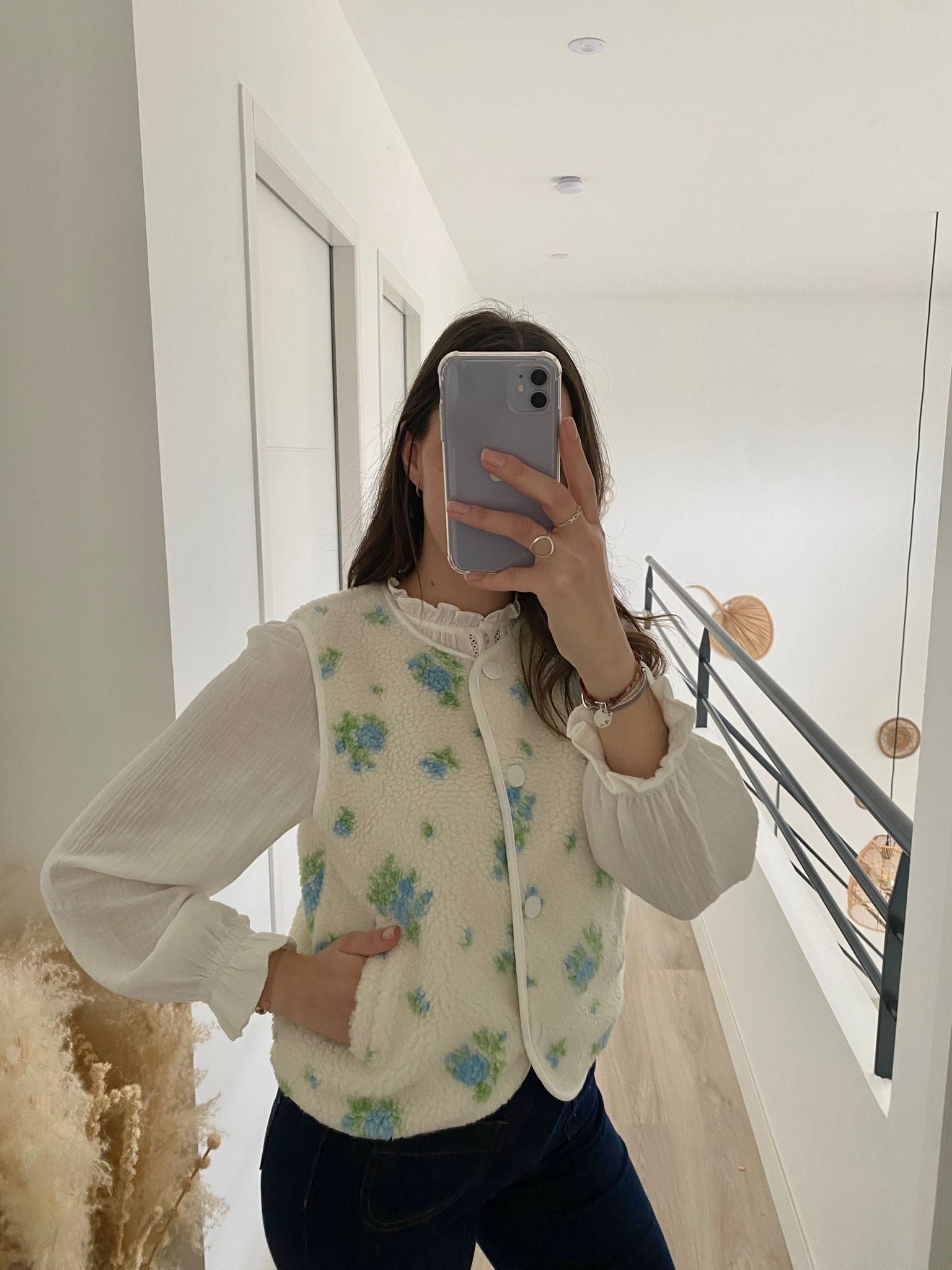 Polaire sans manches Rose