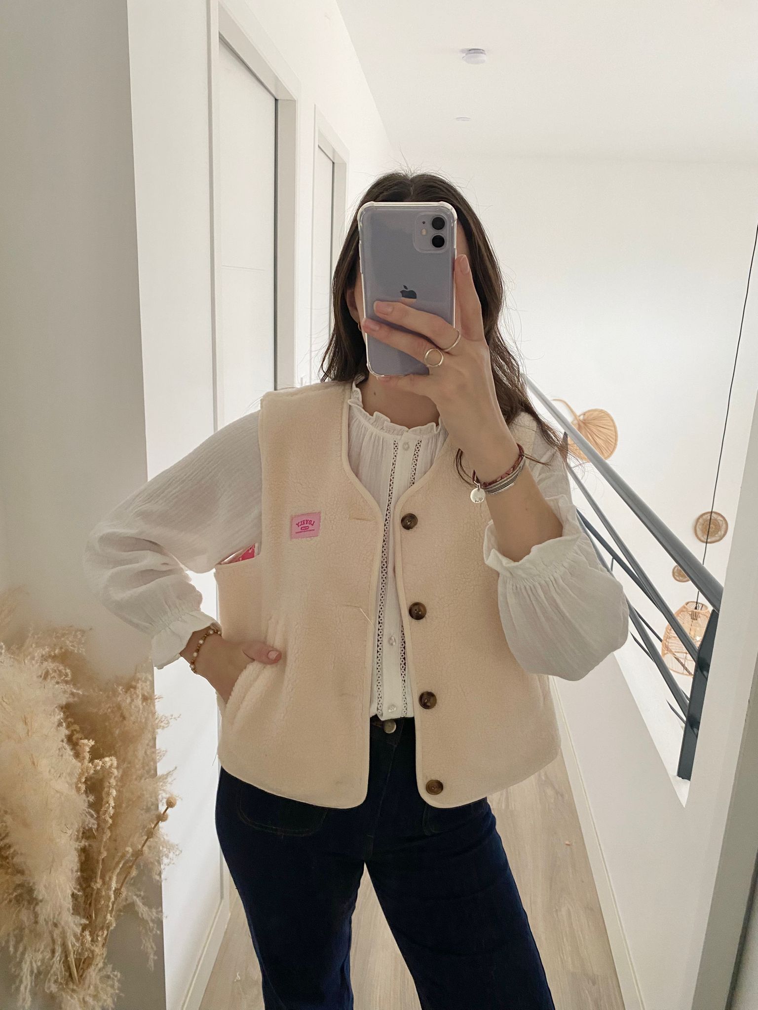 Veste sans manches réversible Camille