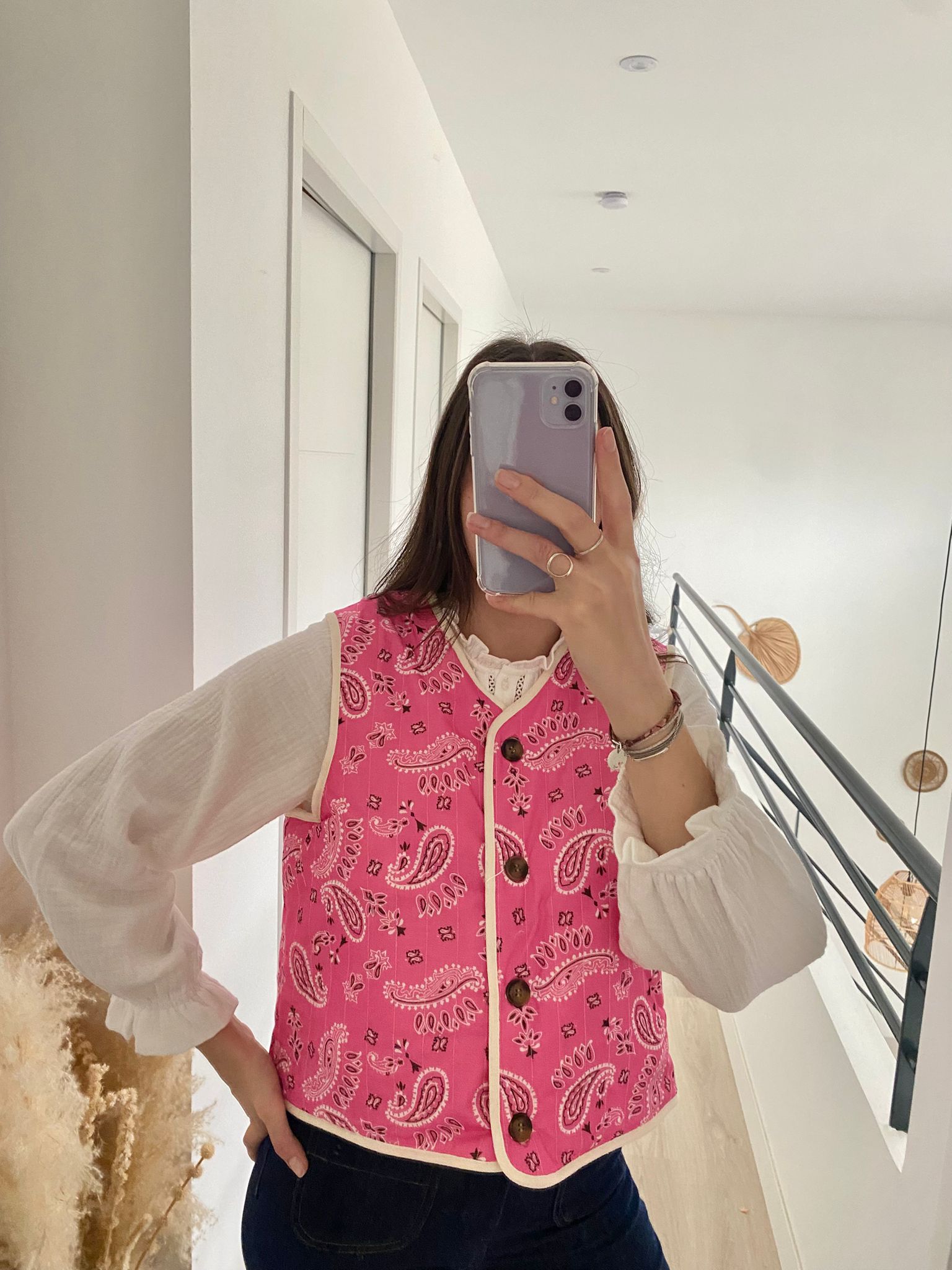 Veste sans manches réversible Camille