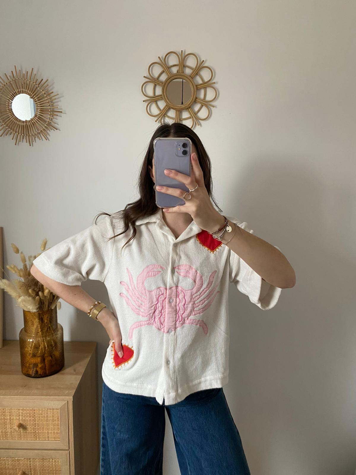 Chemisier manches courtes Lina